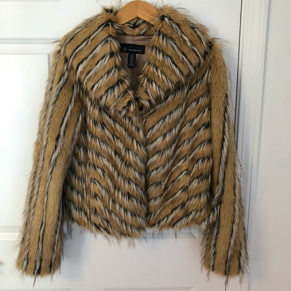 International Concepts Faux Fur Jacket